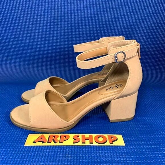 STYLE & CO KATERINAA Women`s Size 7M Brown Beige Open Toe Heels 10011738300 - Picture 1 of 8